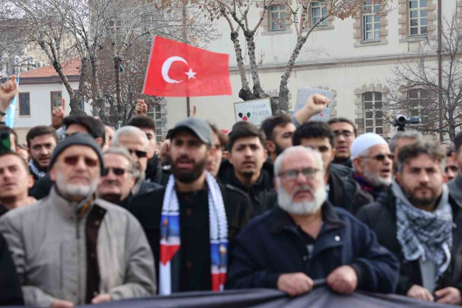 Konya’da Binler Filistin İçin Yürüdü