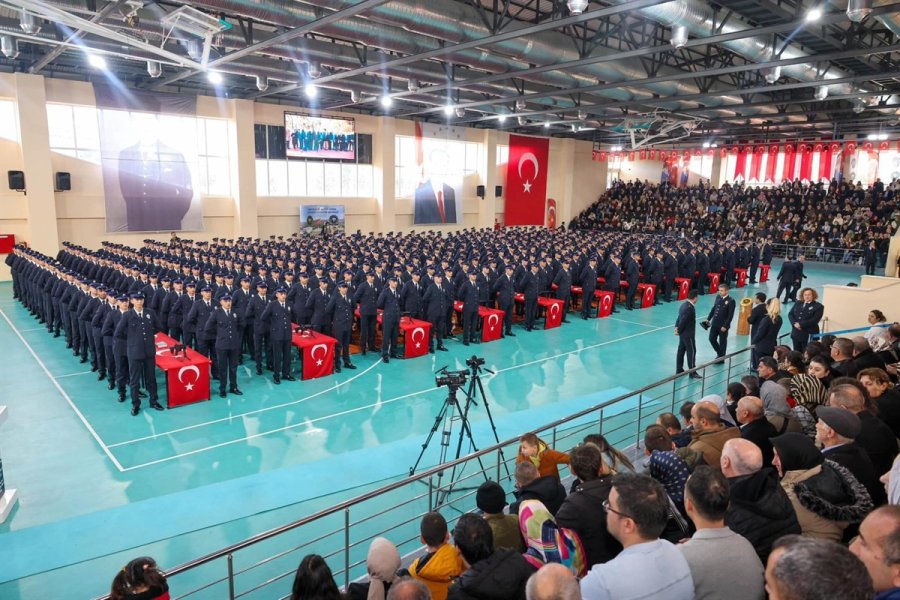 Mersin’de 446 Polis Adayı Mezun Oldu