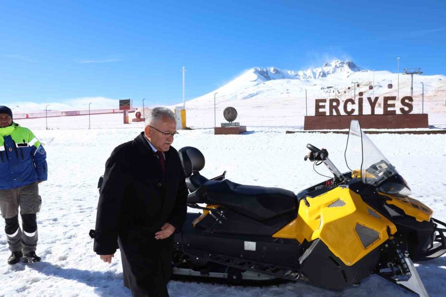 Başkan Büyükkılıç: “erciyes, Türkiye’deki Yegâne Kayak Merkezlerinden Biri”