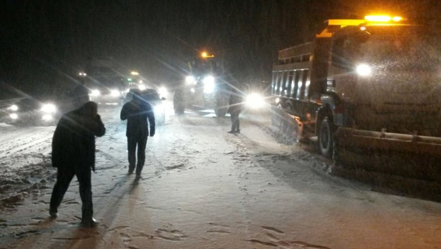 Antalya-konya Karayolunda Kar Yağışı Başladı