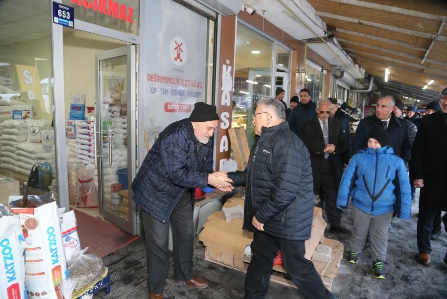 Başkan Büyükkılıç’tan Hisarcık Mahallesi Esnafına Ziyaret