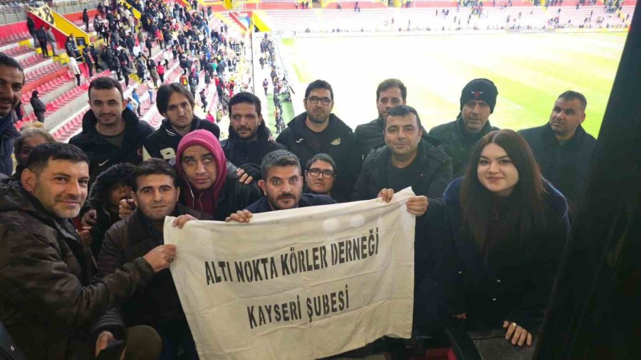 Ülkü Ocakları, Kayserispor Maçını Görme Engellilerle Birlikte İzledi