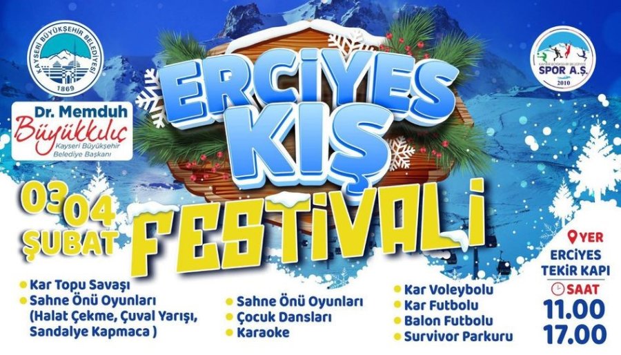 Başkan Büyükkılıç’tan Erciyes Kış Festivaline Davet