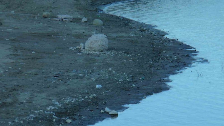 Yağış Olmadı, Yamula Barajı’nda Sular Çekildi