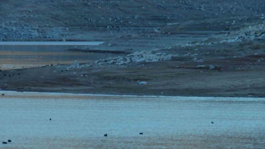 Yağış Olmadı, Yamula Barajı’nda Sular Çekildi