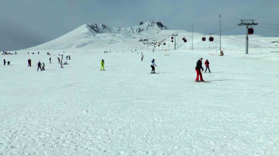 Erciyes Sömestri Tatilinin Son Gününde Ziyaretçi Akınına Uğradı