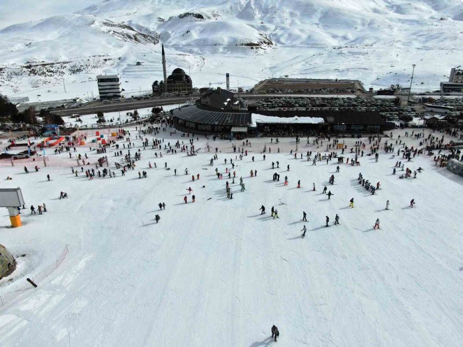 Erciyes Sömestri Tatilinin Son Gününde Ziyaretçi Akınına Uğradı