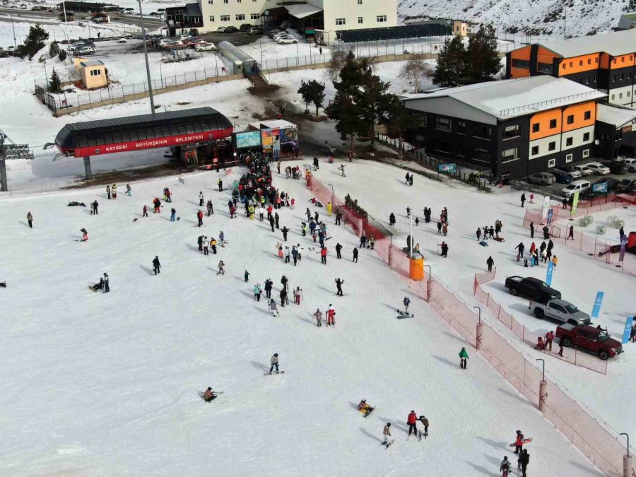 Erciyes Sömestri Tatilinin Son Gününde Ziyaretçi Akınına Uğradı