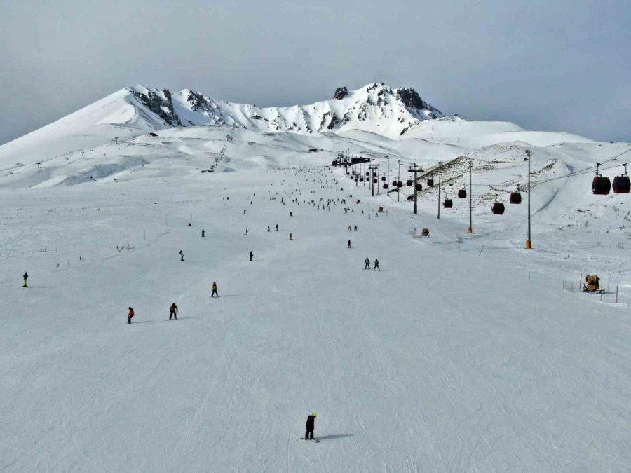 Erciyes Sömestri Tatilinin Son Gününde Ziyaretçi Akınına Uğradı