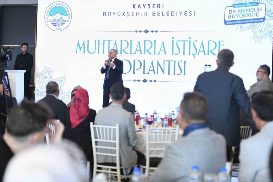 Başkan Büyükkılıç’tan ‘uç Beyleri’ Muhtarlarla İstişare Toplantısı