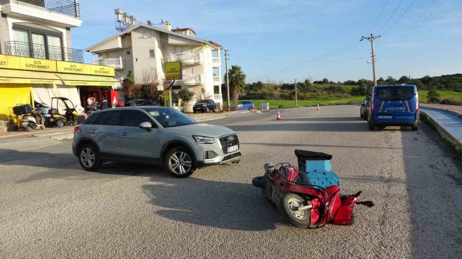 ’u’ Dönüşü Motosiklet Sürücüsünün Yaralanmasıyla Sonuçlandı