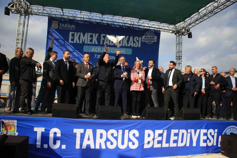 Aylık 110 Bin Kapasiteli Tarsus Ekmek Fabrikası Törenle Açıldı