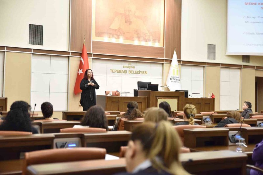 Tepebaşı Belediyesi Personeline Kadın Sağlığı Semineri Verildi