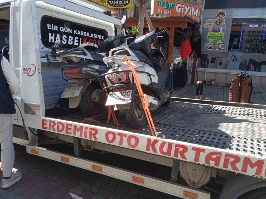 Polisten Kaçan Ehliyetsiz Motosiklet Sürücüsü Yakalandı