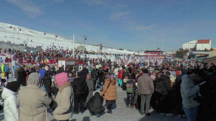 Erciyes’te Hafta Sonu Pistler Doldu Taştı