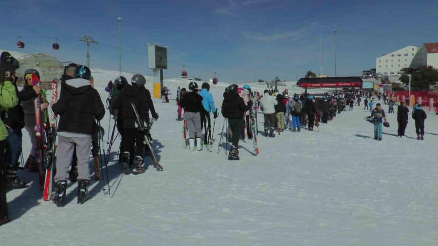 Erciyes’te Hafta Sonu Pistler Doldu Taştı