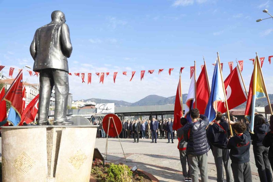 Atatürk’ün Alanya’ya Gelişinin 89. Yıl Dönümü Törenle Kutlandı