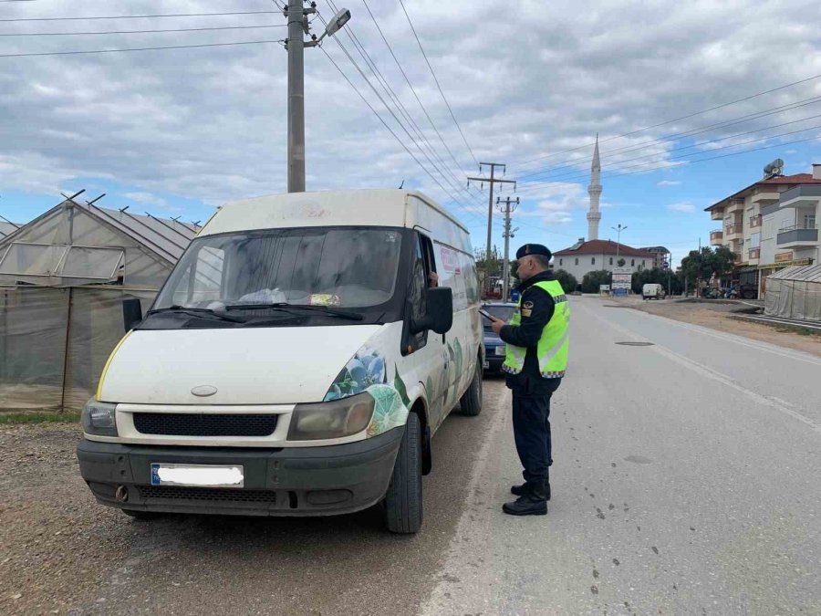 Alanya’da 17 Araç Trafikten Men Edildi