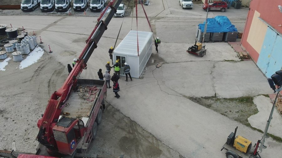 Oedaş Afetlerde Çalışmalarını Sürdürmek İçin Yaşam Konteynerleri Aldı