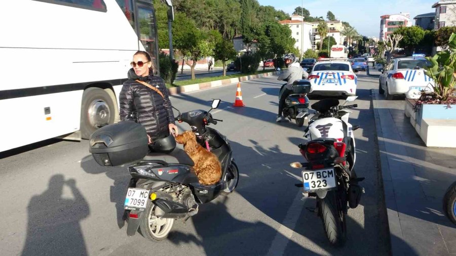 Oyuncak Scooterıyla Uygulamaya Geldi, Polisin Önünde Büyüklerine Ders Verdi