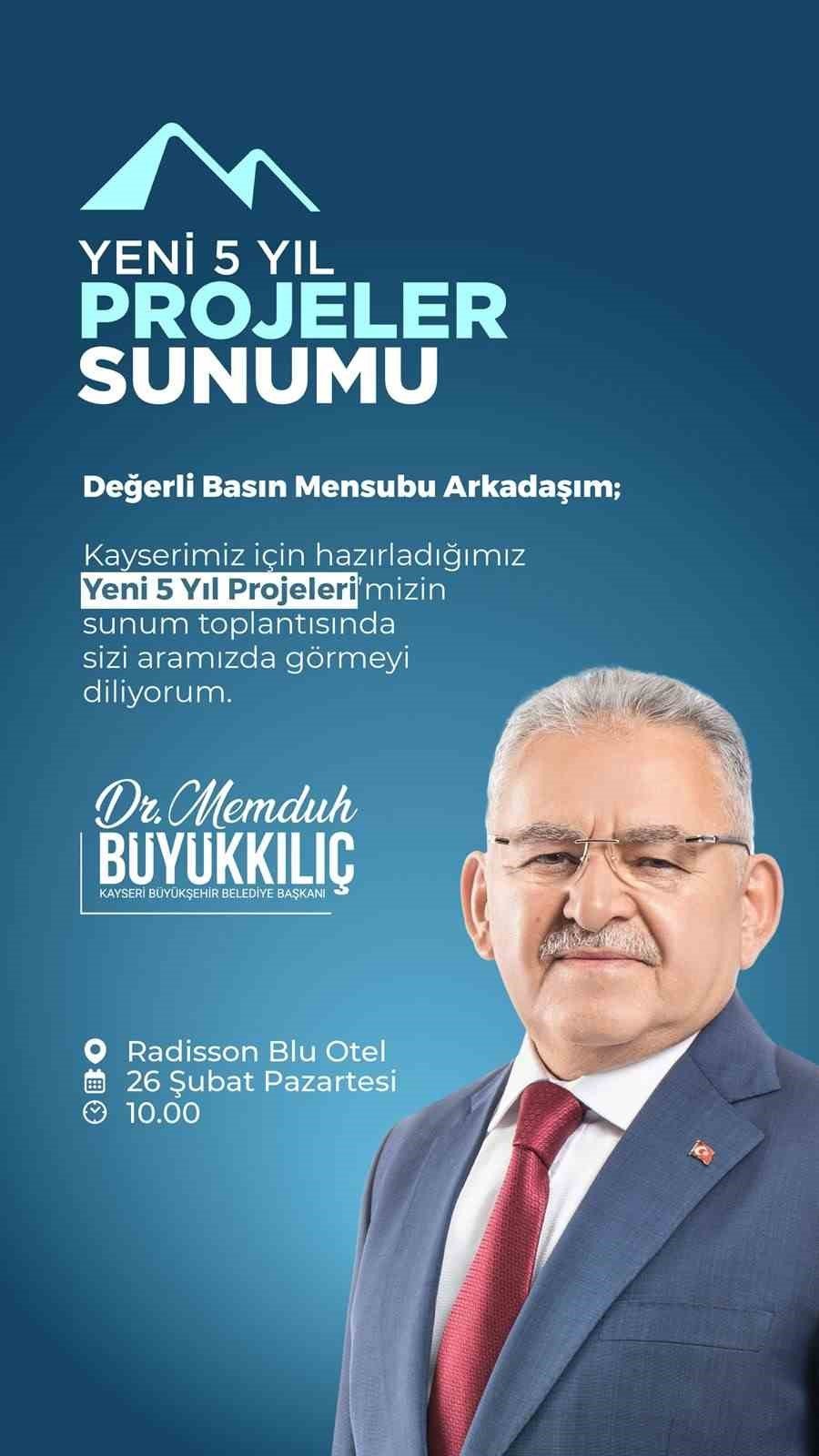 Başkan Büyükkılıç, Önümüzdeki Dönem Projeleri İle Kamuoyu Önüne Çıkıyor