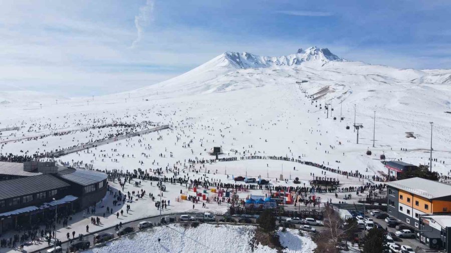 Erciyes Hafta Sonu 125 Bin Turist Ağırladı