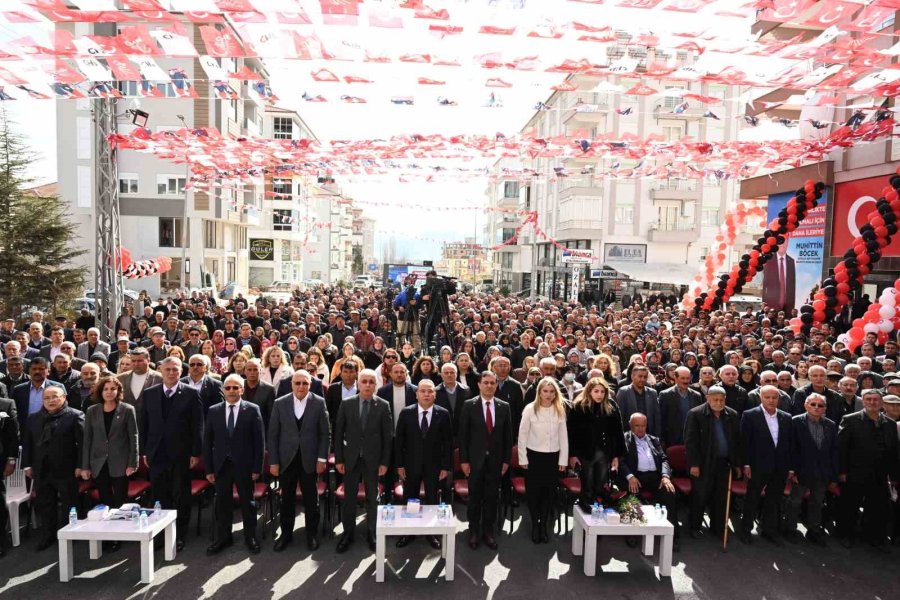 Başkan Böcek, Elmalı Skm Açılışını Gerçekleştirdi