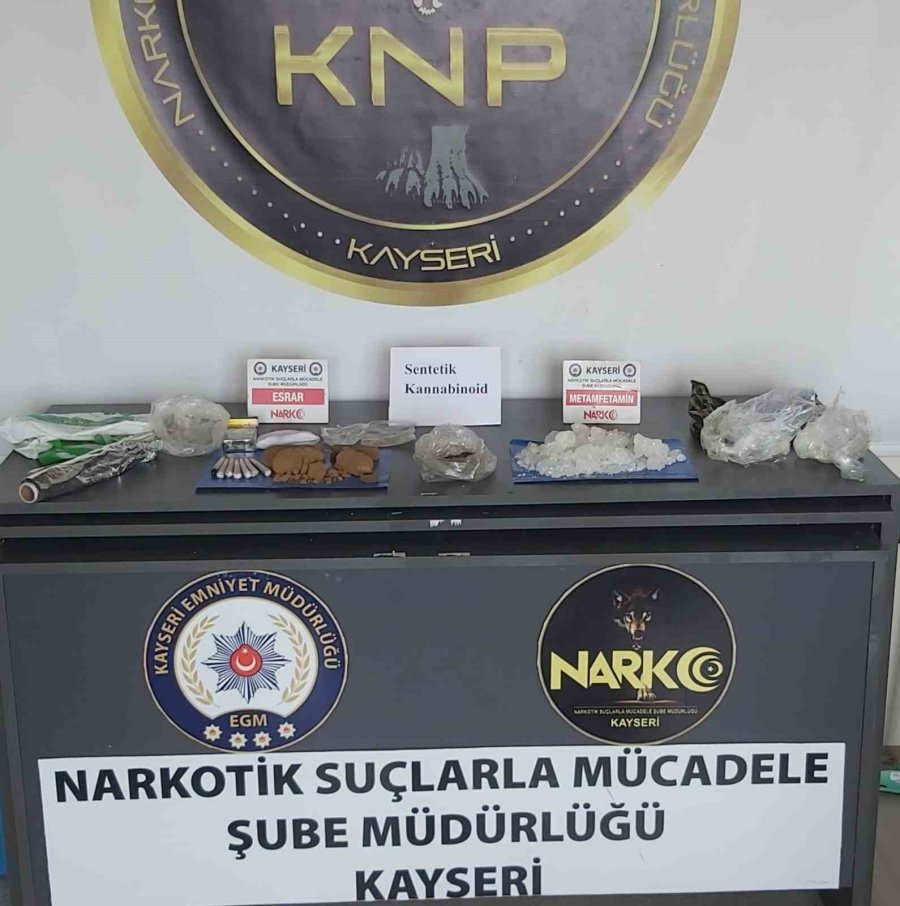 Kayseri’de 1 Kilo 385 Gram Uyuşturucu Ele Geçirildi