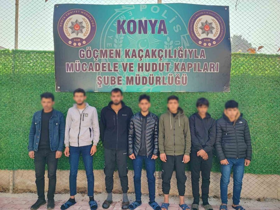 Konya’da 13 Düzensiz Göçmen Yakalandı