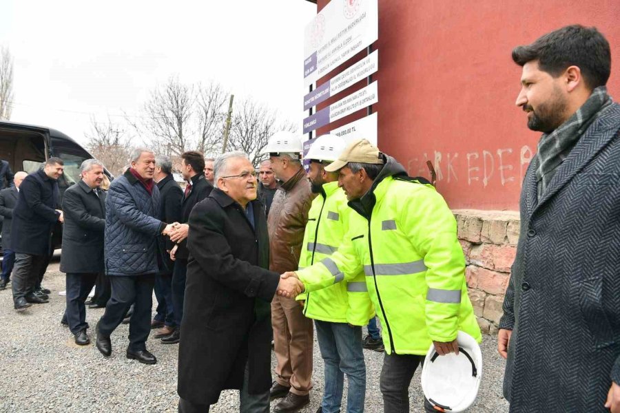 Başkan Büyükkılıç, Akkışla İlkokulu Temel Atma Töreni’ne Katıldı