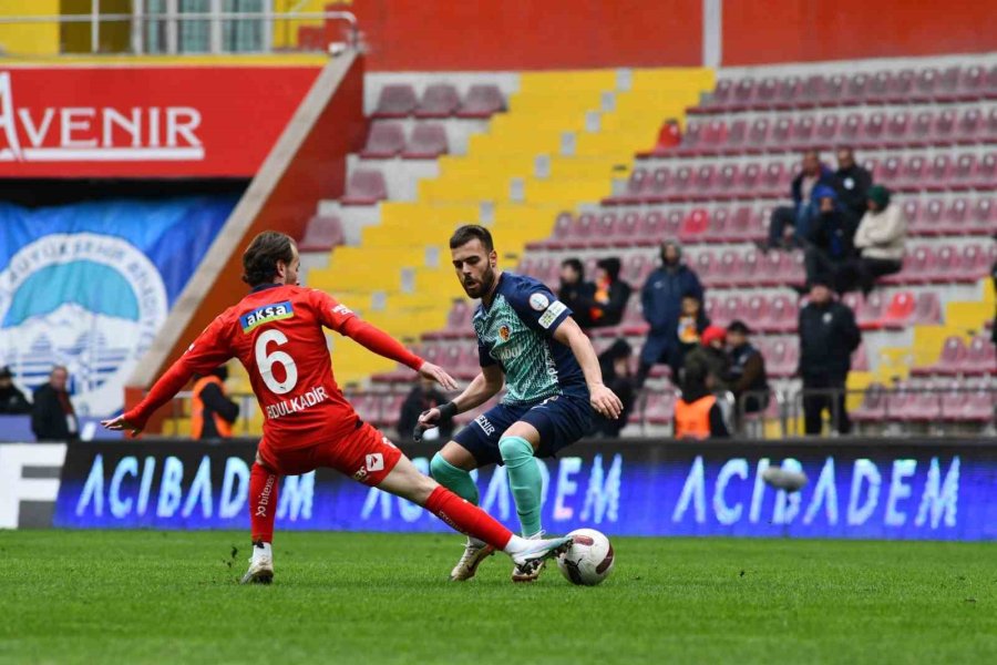 Trednyol Süper Lig: Kayserispor: 1 - Hatayspor: 1 (ilk Yarı)