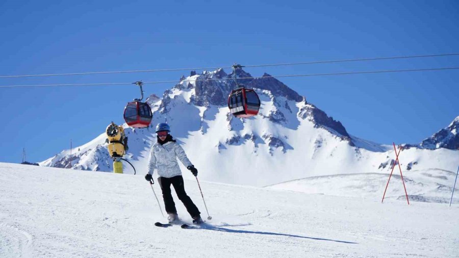 Erciyes Kayak Merkezi 2 Buçuk Ayda 2 Milyon Turiste Ev Sahipliği Yaptı