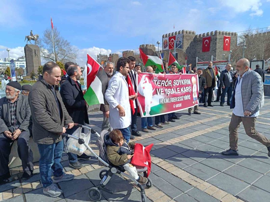 Kayseri’de Hekimlerden Gazze İçin ’sessiz Yürüyüş’