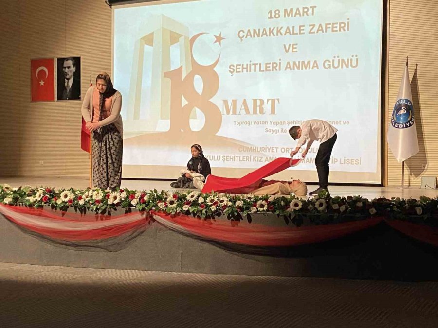 Kulu’da Çanakkale Zaferi Ve Şehitler Unutulmadı