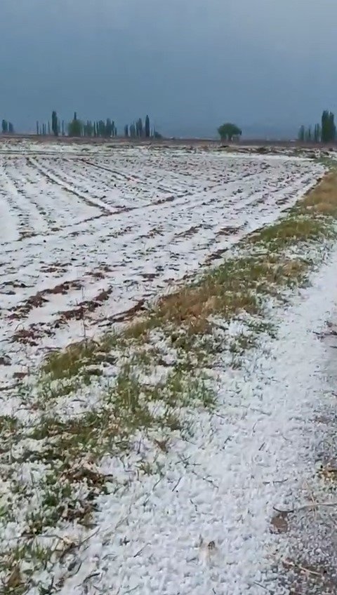 Niğde’de Dolu Yağışı Etkili Oldu