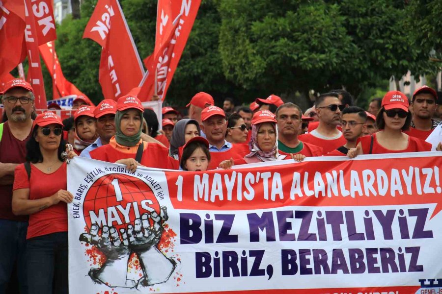 Mersin’de 1 Mayıs Coşkuyla Kutlandı