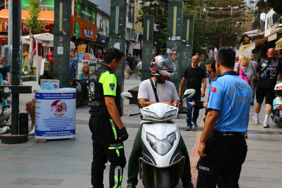 Yaya Yolunu İşgal Eden Motosiklet, Scooter Ve Araçlar 7/24 Denetleniyor