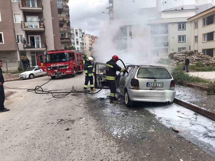 Kontağı Çevirdi, Otomobili Alev Aldı