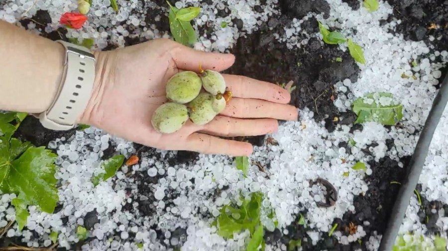 Mersin Erdemli’de Dolu Yağışı Etkili Oldu