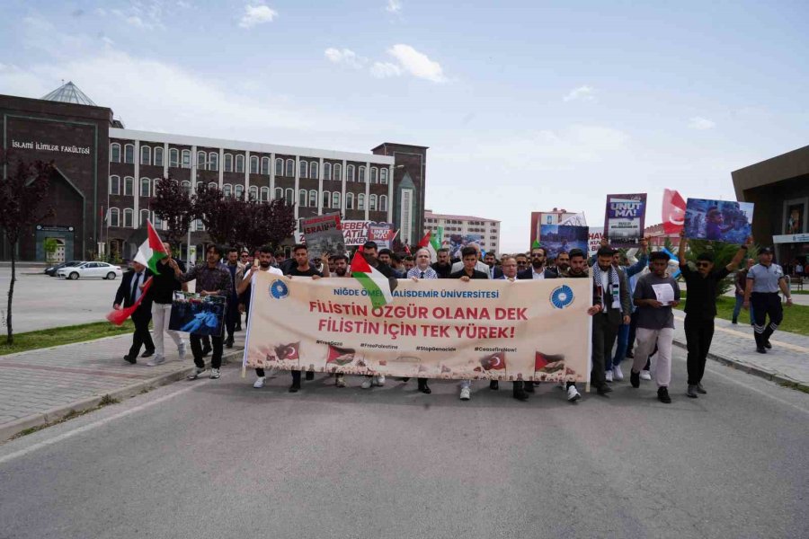 Niğde’de Filistin’e Destek Yürüyüşü Düzenlendi