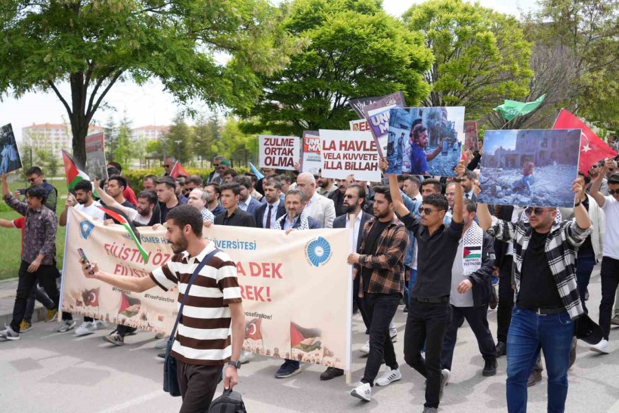 Niğde’de Filistin’e Destek Yürüyüşü Düzenlendi