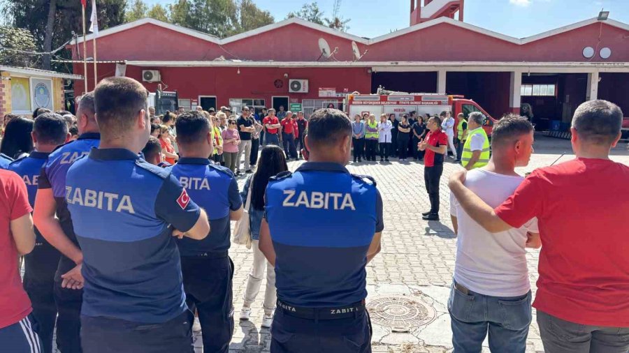 Tarsus Belediye Personeli Yangın Tatbikatına Katıldı