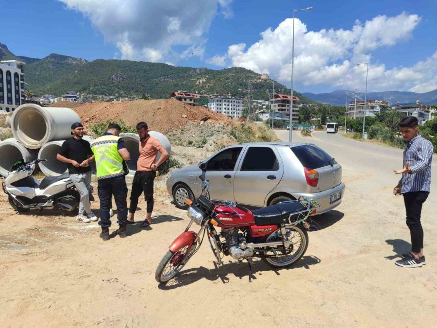 Alanya’da 5 Motosiklet Trafikten Men Edildi