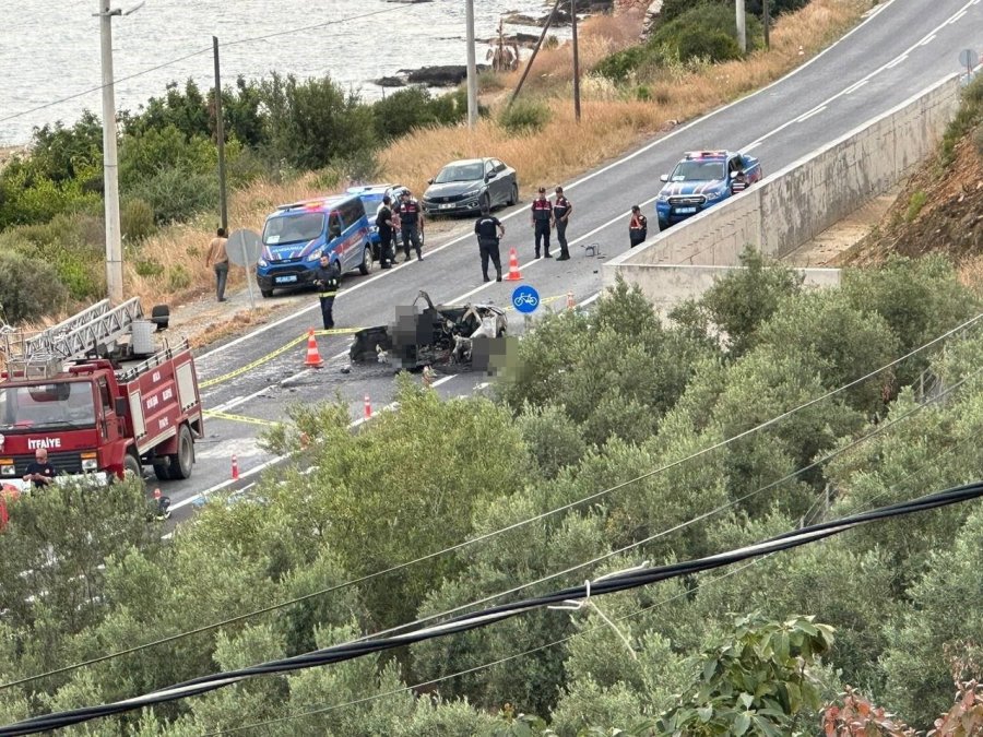 Antalya’da Alev Alan Otomobildeki Polonyalı Çift Hayatını Kaybetti