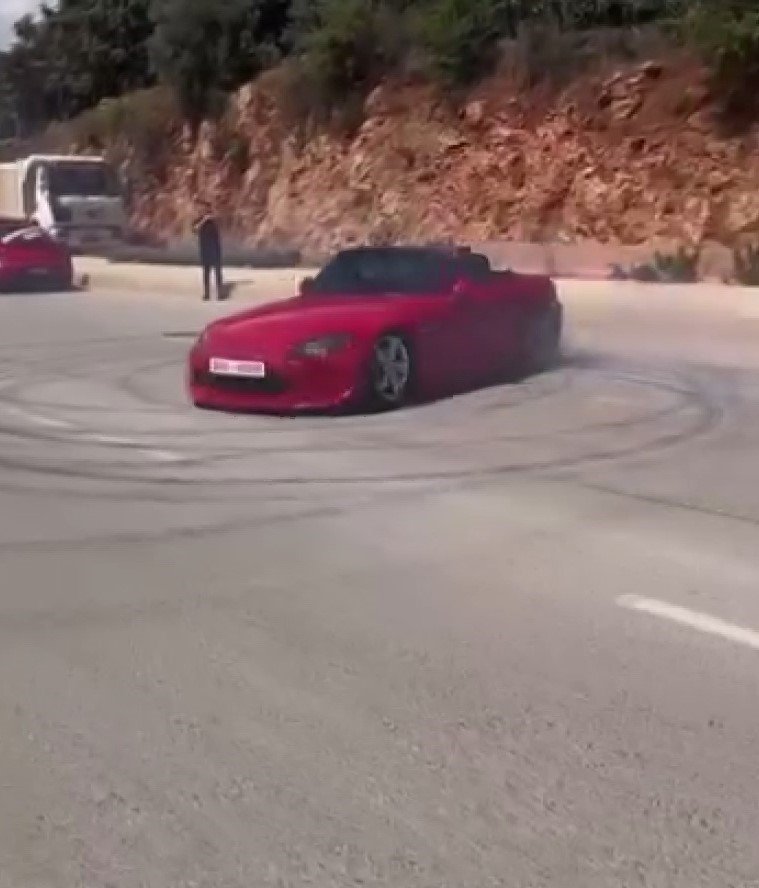 Alanya’da Drift Yapan Sürücüye Ceza Yağdı