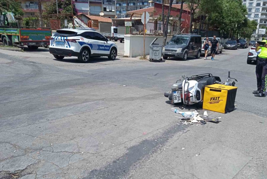 Alanya’da Otomobil İle Motosiklet Çarpıştı: 1 Yaralı