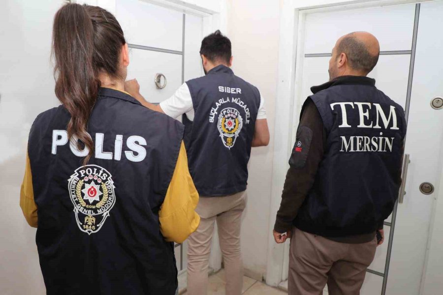 Mersin’de Müstehcen Yayın Operasyonu: 10 Gözaltı