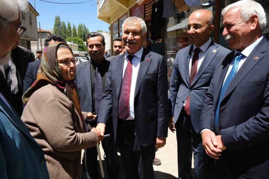 Zeydan Karalar, Pınarbaşı’nda Tekrarlanacak Seçim Öncesi Deniz Yağan’a Destek Verdi