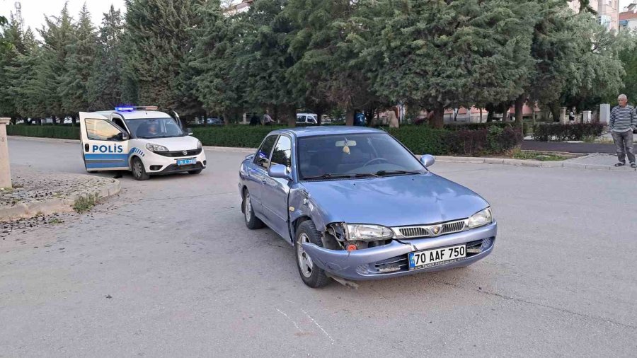 Karaman’da Otomobil Motosikletle Çarpıştı: 1 Yaralı