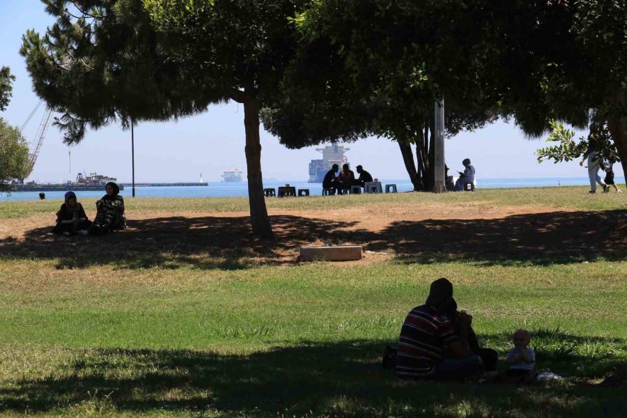 Sıcak Havada "bici Bici" Yiyerek Serinlediler